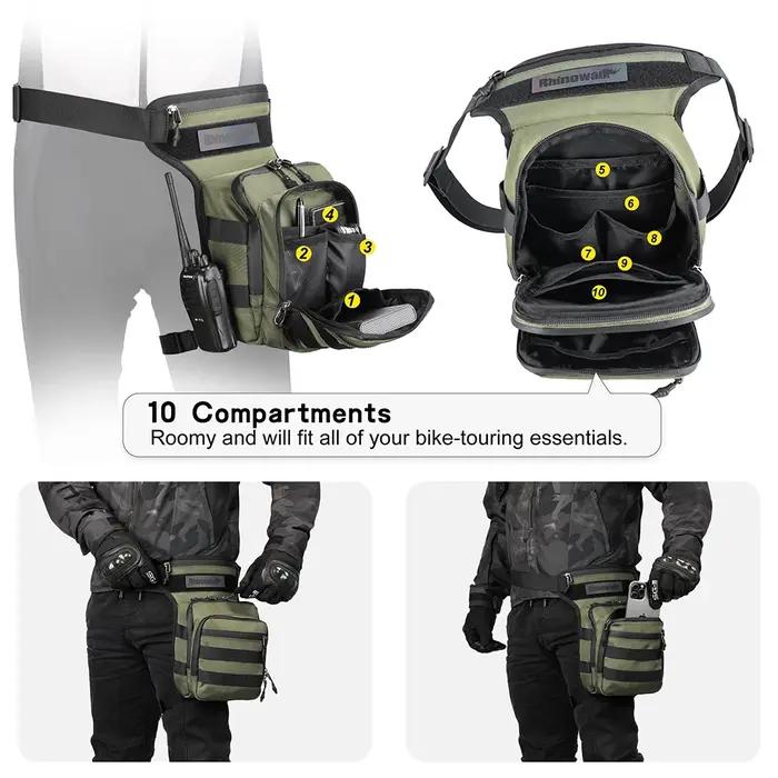 Rhinowalk – sac de jambe pour téléphone portable/portable, sac de voyage, grande taille 3l