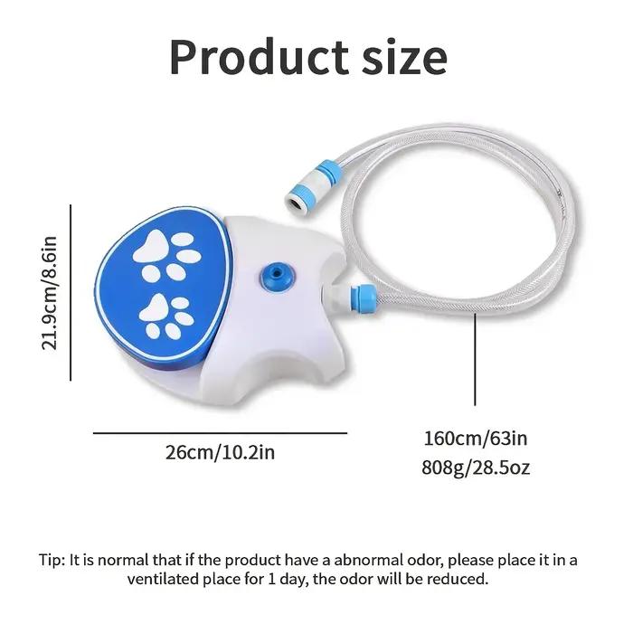 Fontaine à eau extérieure pour chien, activée par la patte, utilisation simple, connexion facile, fontaine à eau à pédale avec tuyau pour pelouse, pour animaux de compagnie