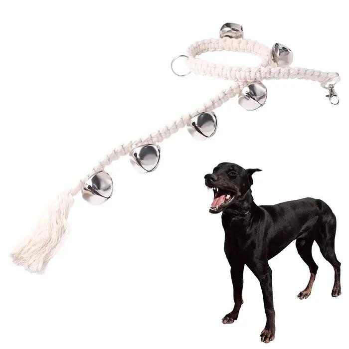 Cloche d'entraînement pour chien en corde de coton tressée
