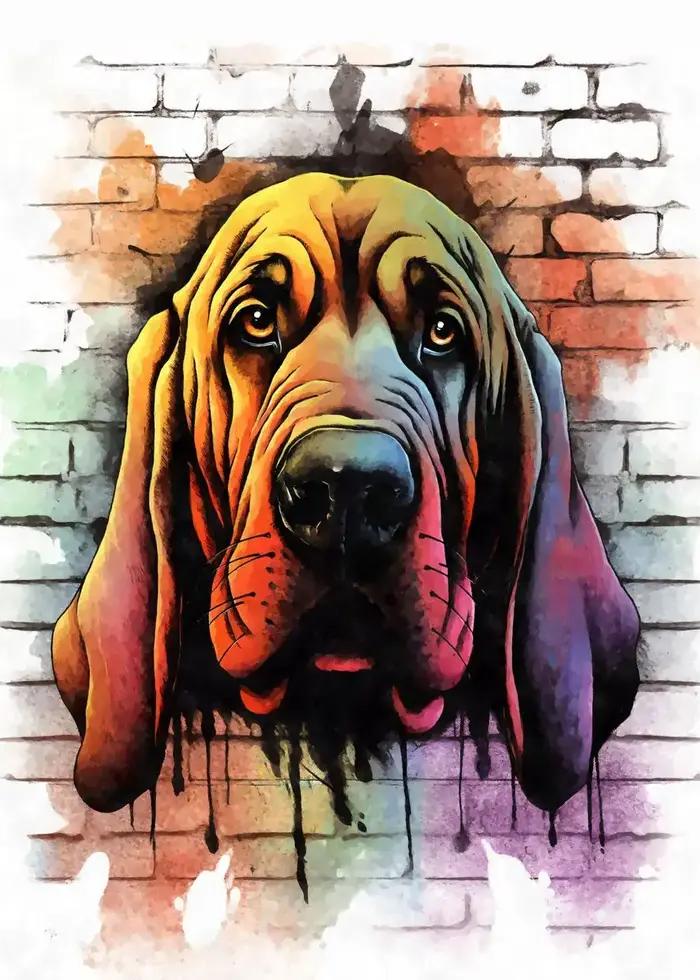 Affiches sur toile de graffitis de chiens Pug Teckel Maltese pour décoration classique et personnelle à offrir pour la maison occasions spéciales