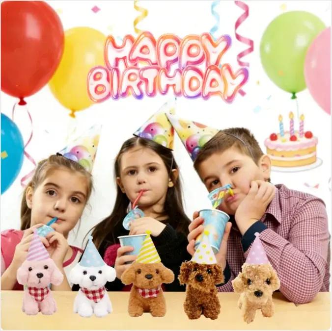Kits DIY Adopt A Puppy - Cadeaux de fête avec animaux en peluche et maison pour chien à construire soi-même pour jouets, remise de diplôme, baby shower, cadeaux d'anniversaire