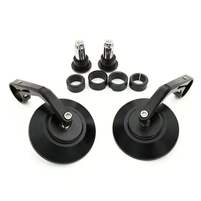 Rétroviseur latéral de moto rond 7/8" CNC en ABS Plastic et Aluminium pour motos de course et de ville avec vue claire et sécurité améliorée
