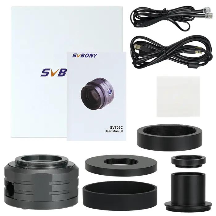 Caméra planétaire couleur SVBONY SV705C/ IMX585/ EAA/ USB3.0 Imagerie solaire lunaire 8,3 MP Pas de