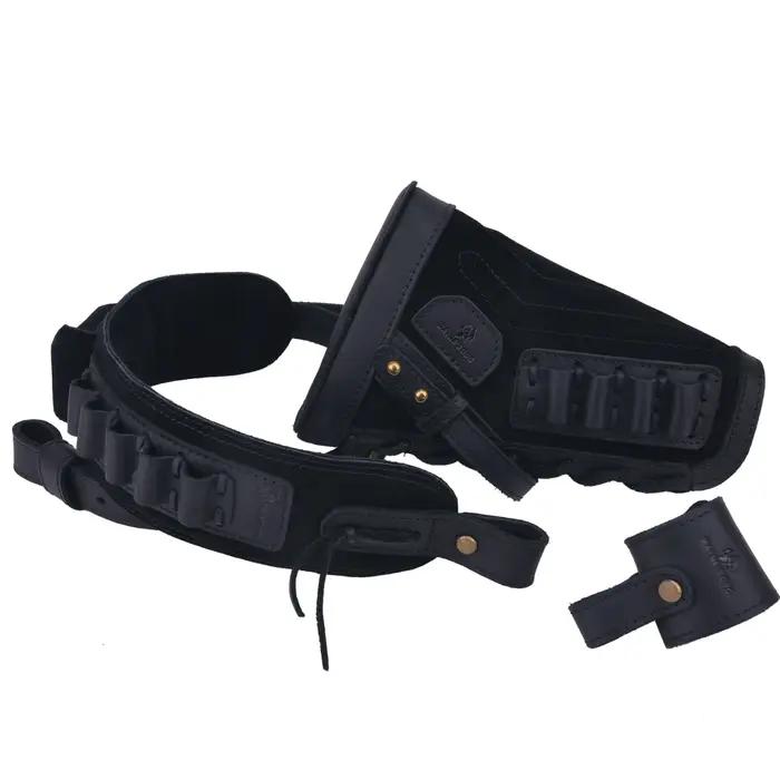 Crosse de fusil en cuir, élingue initiée avec support de baril Sling, pas de perceuse ou de supports