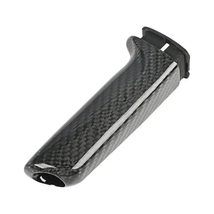 Poignées de frein à main universelles en fibre de carbone véritable pour BMW E46