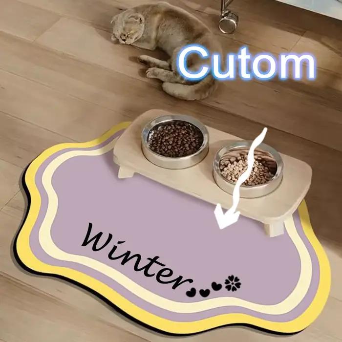 Tapis d'alimentation personnalisé pour animaux de compagnie