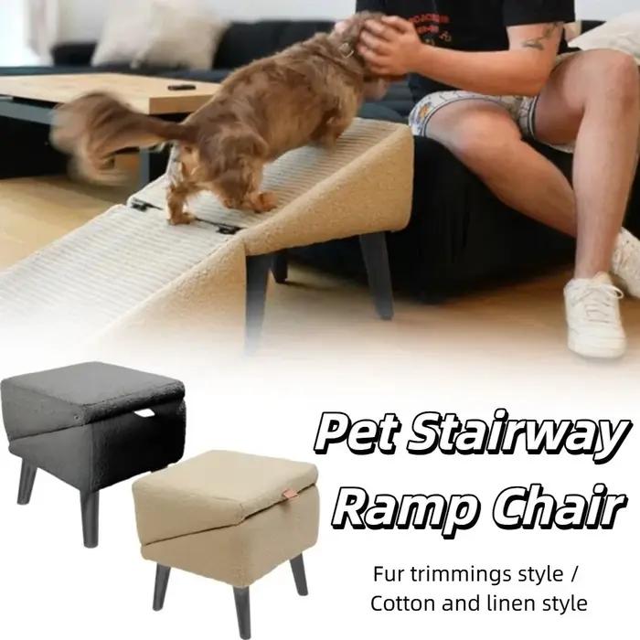 Rampe pliable multifonctionnelle antidérapante pour chiens et chats, utilisable comme repose-pieds pour véhicule