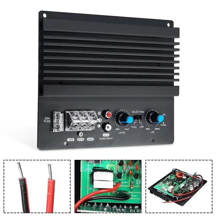Carte d'amplificateur de voiture mono universelle, audio, injuste, automobile, caisson de basses sté
