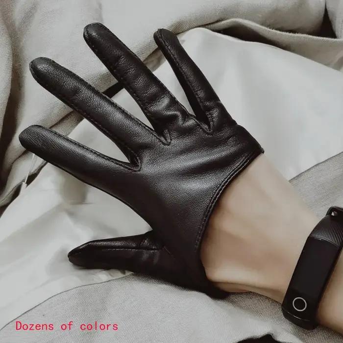 Gants de Protection Solaire en Cuir group pour Femme, Demi-l'hypothèse, en Peau de Mouton group, pou