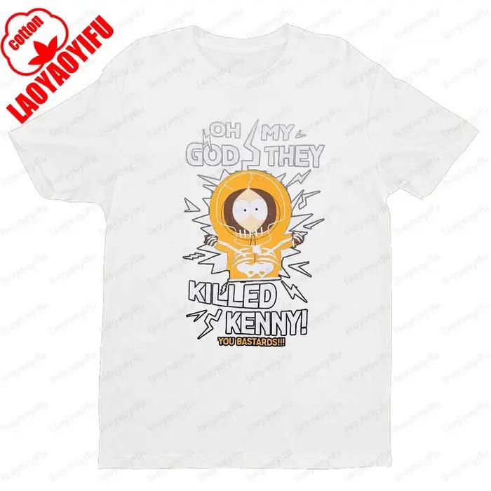 South Park Theme Series Hommes T-Shirt Hommes Femmes Universel Mode Décontracté Col rond T-Shirt Noi