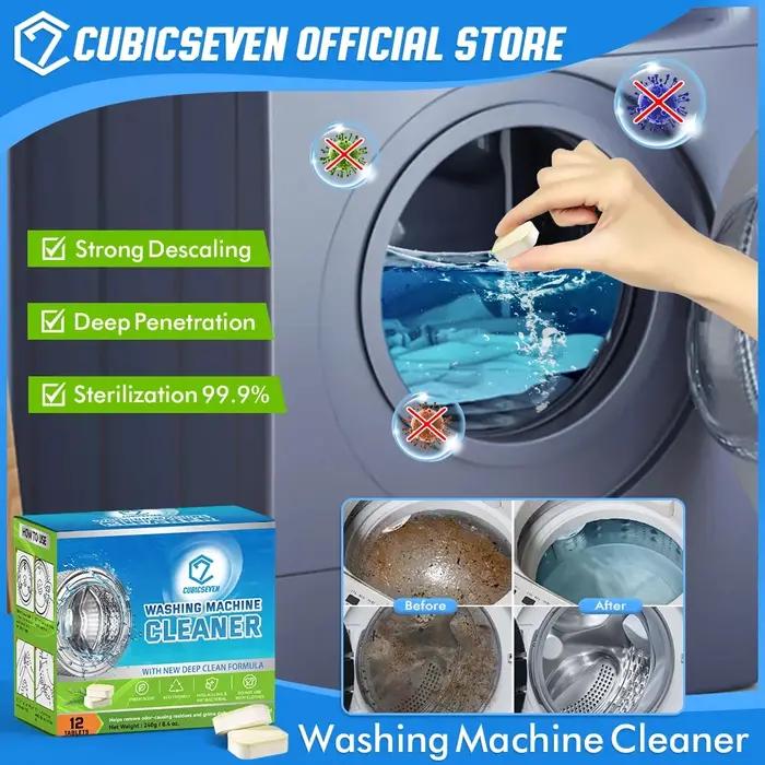 Cubicseven-Tablette de lavage pour machine à laver, Agent de livres profonds, adaptée à la machine à