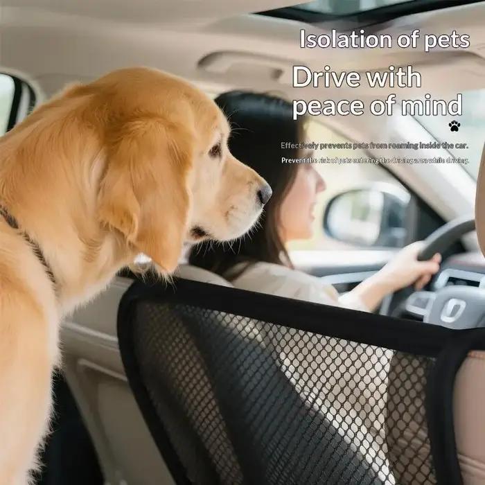 Filet de protection pour animaux domestiques (chiens et chats) pour coffre de voiture