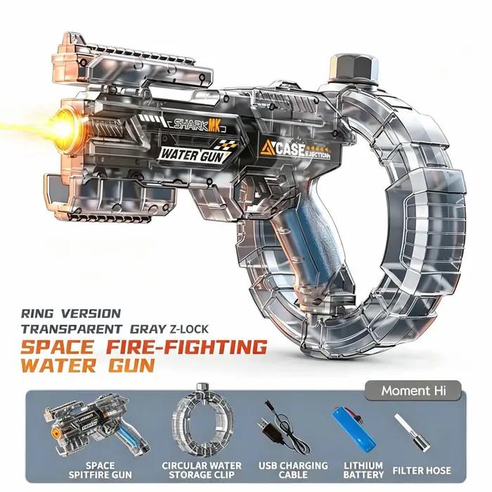 Pistolet à eau électrique simulation tir et recul capteur automatique lumières activités plein air occasions spéciales