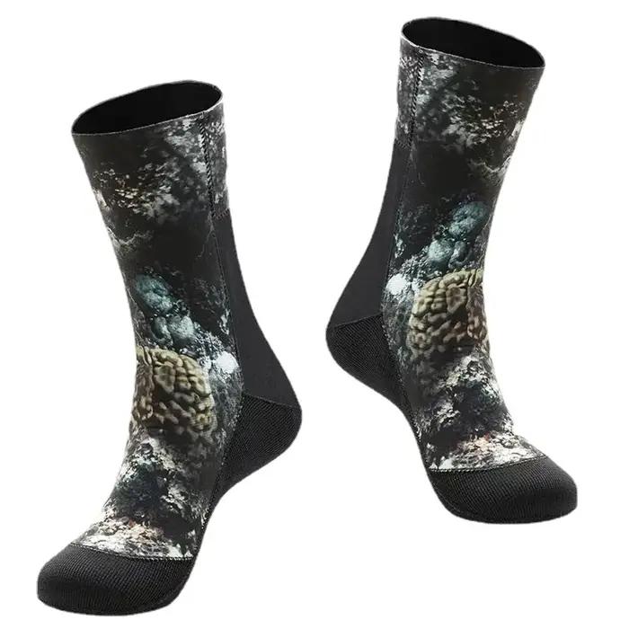 Chaussettes plongée camouflage 3-5mm antidérapantes étanches chasse sous-marine pêche rapide séchage