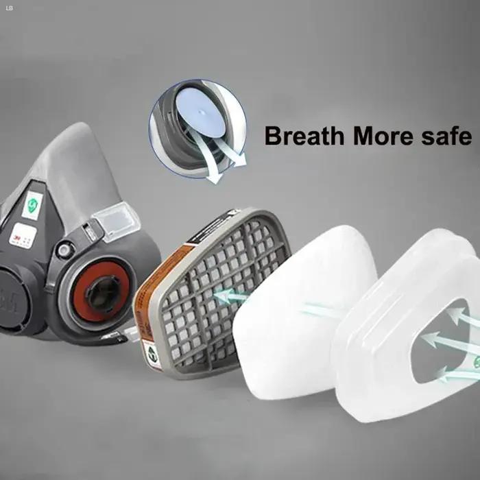 Masque à gaz 3M 6200 pour peinture en aérosol protection contre la poussière et les gaz respirateur demi-masque réutilisable pour artistes artisans et techniciens