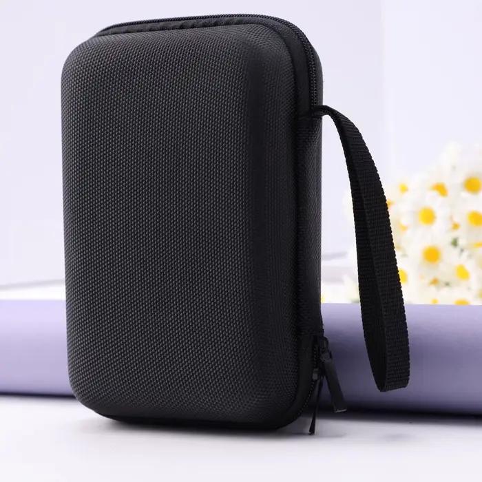 Sac de rangement de données pour écouteurs, sacs de rangement de câbles ovales carrés et rectangulai