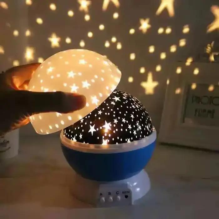 Projecteur de ciel étoilé veilleuse projecteur bébé lampe décor rotatif étoilé pépinière lune galaxi