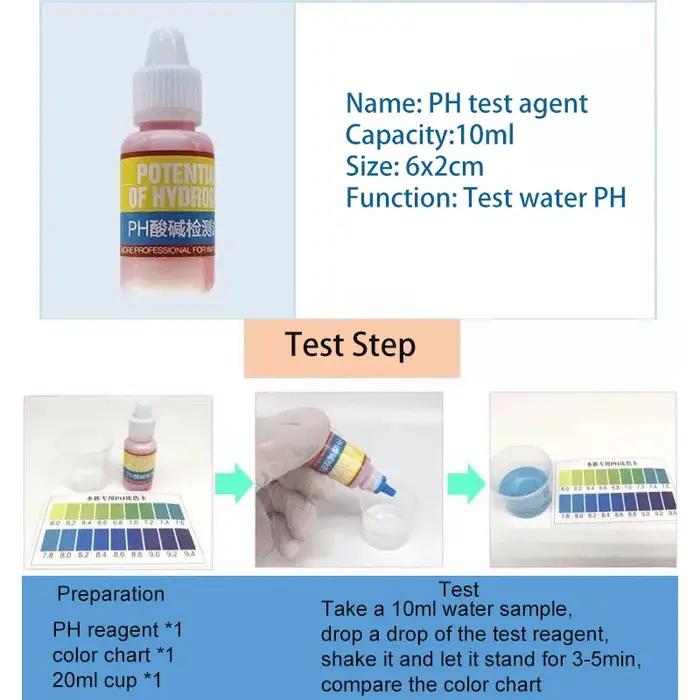 Kits de Test d'eau d'aquarium PH NH4 NO2 NO3 GH CI H2S DO, Agent de Test, outils pour Aquaculture, a