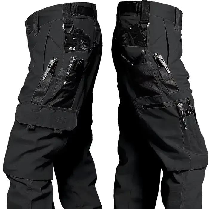 Pantalon tactique chasse homme imperméable multi-poches cargo résistant outdoor training pantalon