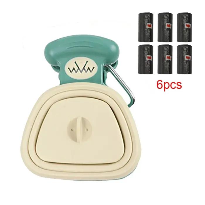 Distributeur de sacs de merde de chien en plein air, Scooper pliable de voyage, cueilleur de déchets d'animaux, outils de nettoyage, produits pour animaux de compagnie