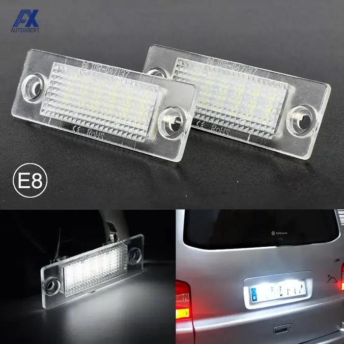 Lampe LED blanche Canbus pour plaque d'immatriculation, 2 pièces, pour VW TRANSPORTER T5 CADDY TOURA