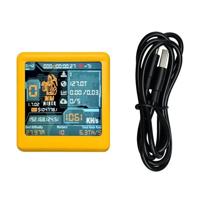 Miner de loterie BTC ESP32 pour Smart TV, Hashrate 1060KH/s, Cadeau pour Nerd Informatique, Horloge de Bureau Silencieuse à Faible Consommation d'Énergie