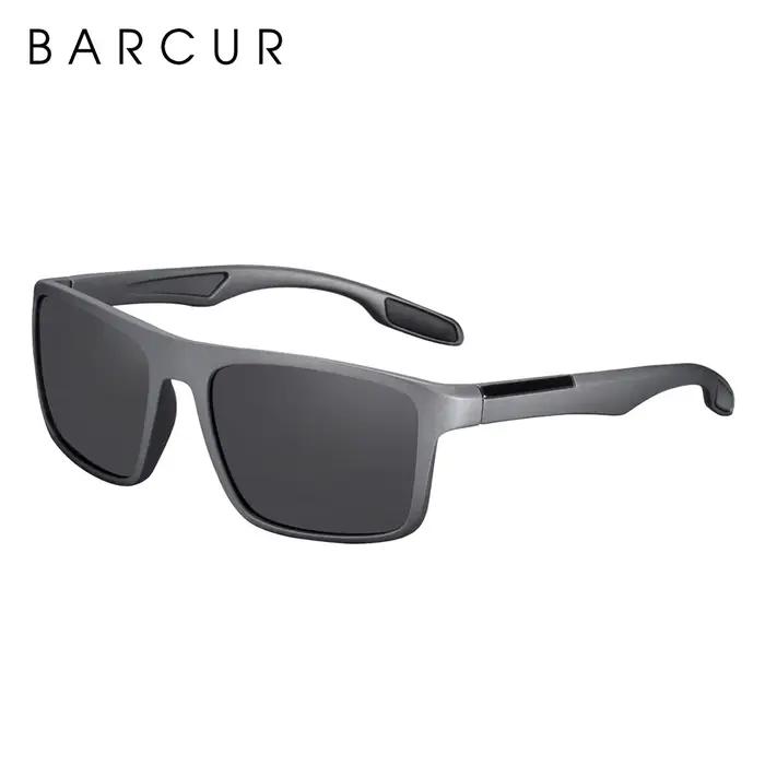 BARCUR marque lunettes de soleil hommes TR90 cadre ultraléger polarisé Vintage lunettes de soleil po