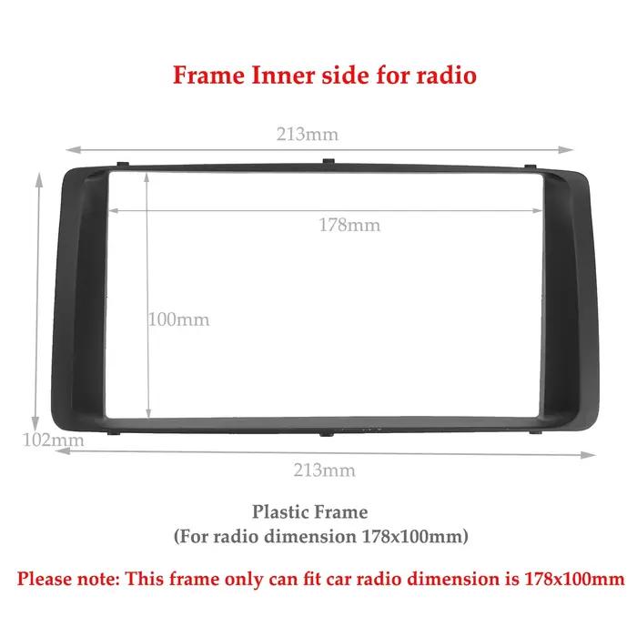 Pour Toyota Corolla 2003 2004 2005 2006 2 Din voiture stéréo Radio Audio tableau de bord DVD CD Fasc