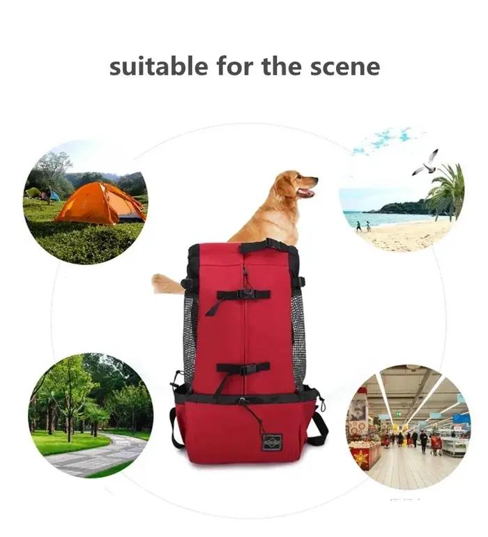 Sac de transport respirant pour chien, sac à dos Portable de voyage en plein air pour animaux de compagnie, sacs de transport réfléchissants pour chats, bouledogue français, accessoires pour chiens
