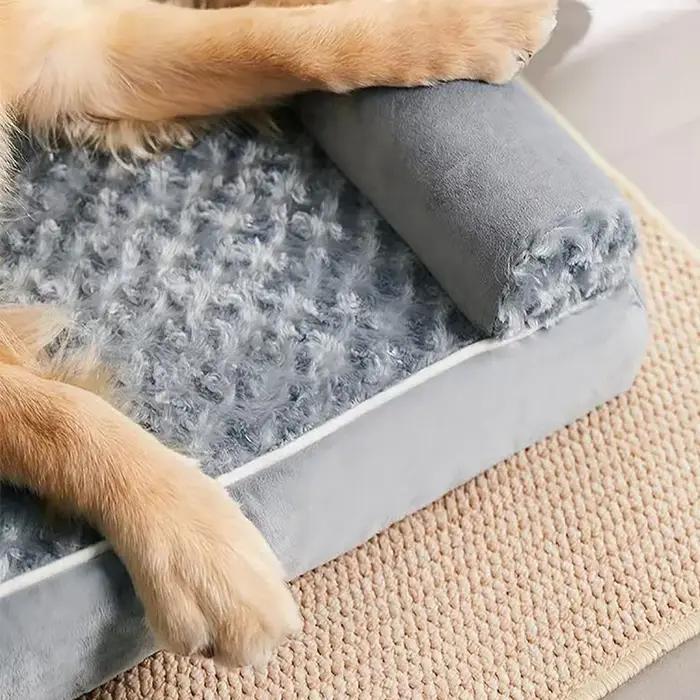 Coussin pour chien en mousse à mémoire de forme, accessoires pour chien, imperméable, toutes saisons, universel, lavable en machine, lit de luxe pour chien de taille moyenne