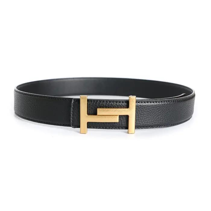 Ceinture en cuir de vachette véritable pour hommes et femmes, sangle de robe pour jeans, ceinture gr