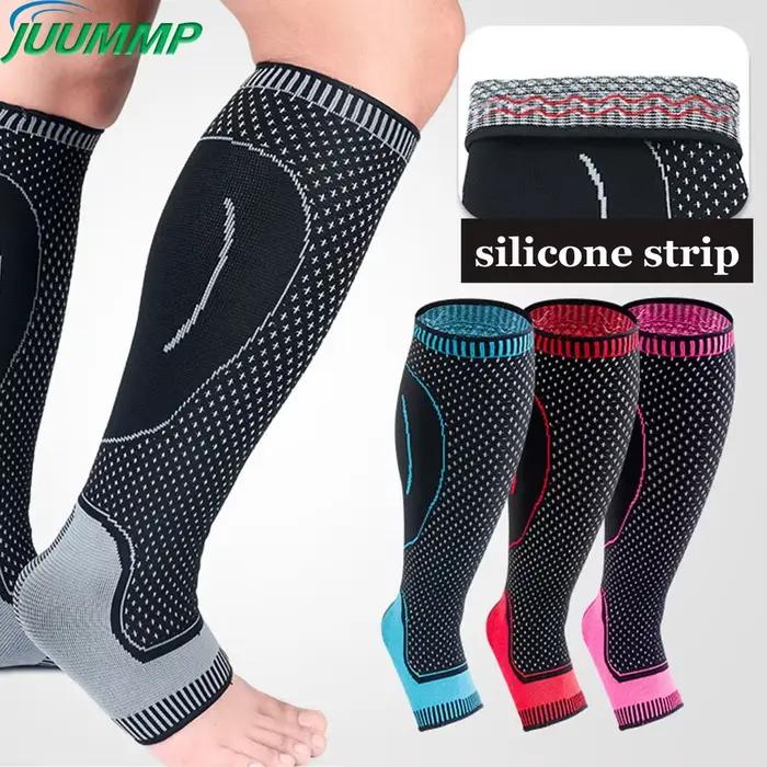 1 pièces femmes hommes Compression mollet manches soutien adapté pour la course basket-ball Protecti