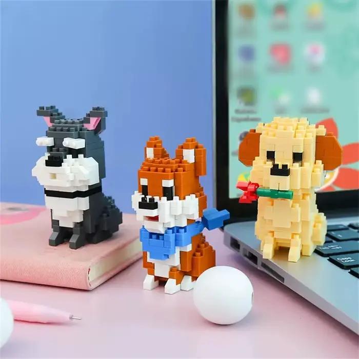 Micro mini blocs de construction pour chien de compagnie