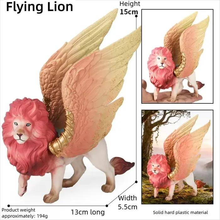 Oenux Animaux Mythiques Simulés Lézard Luminescent Elfe Dragon Volant Monstre Modèles Figurines Réalistes Jouets de Collection