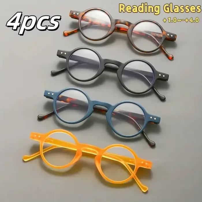 Lunettes de lecture unisexes à petite monture ronde, nouveau Style, rétro, motif Vintage Unique, ada