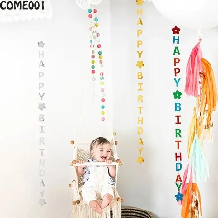 Guirlande de banderoles joyeux anniversaire