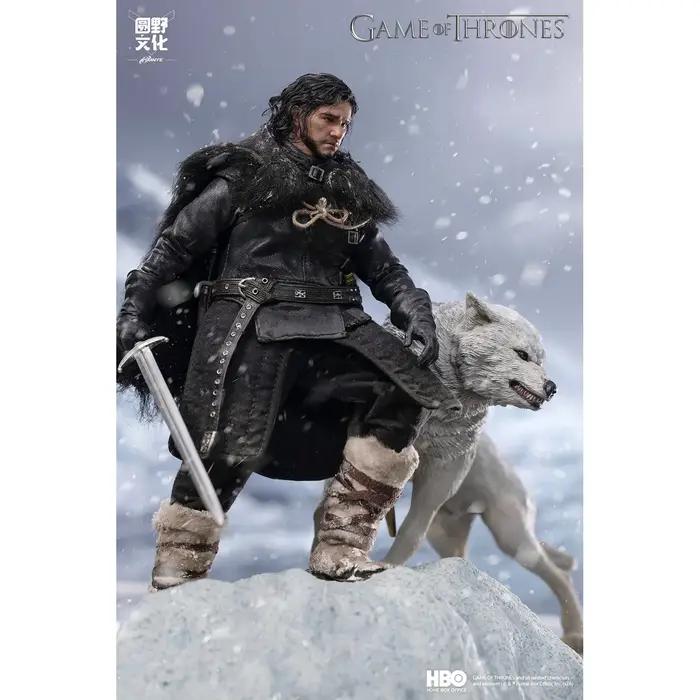 Figurine articulée en tissu officielle 1/12 Jon Snow Game of Thrones modèle de collection ornement cadeau pour femmes et hommes occassions spéciales装饰性布制关节玩偶官方正品1/12《权力的游戏》琼·雪诺模型收藏品装饰礼物男女特别场合