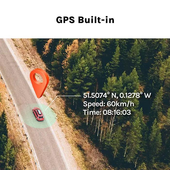 70mai-Caméra avant DVR de voiture avec vision nocturne, caméra de tableau de bord Pro Plus, GPS inté