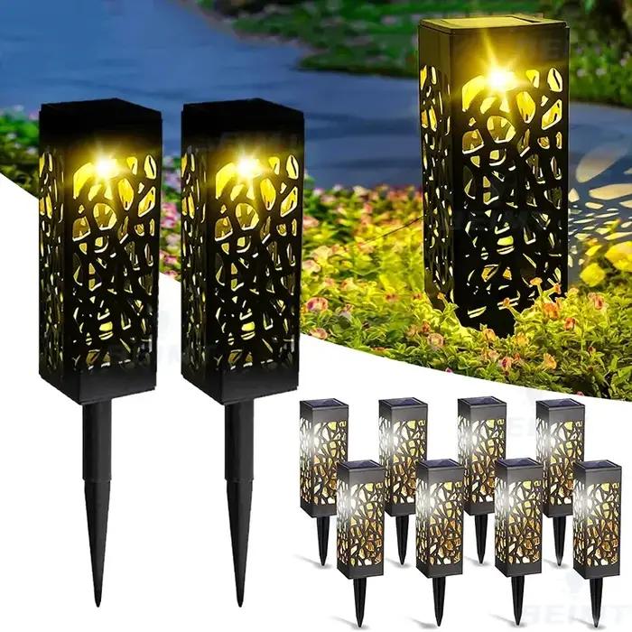 Lampes solaires de pelouse imperméables pour l'extérieur, décoration de jardin, lumière de Projectio