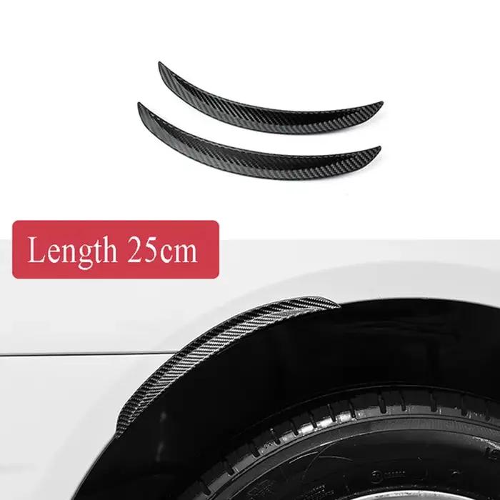 Sourcils de roue de voiture en caoutchouc et Fiber de carbone