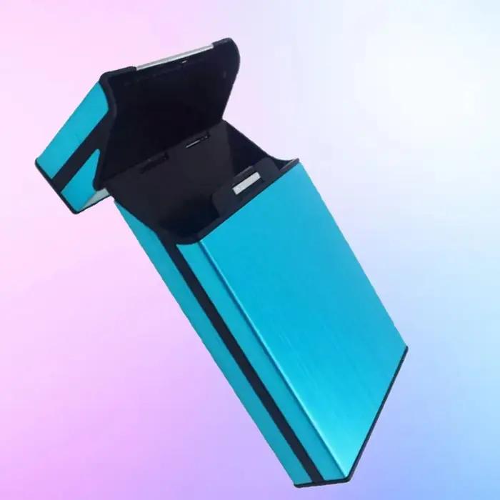 1 pièce d'étui à cigarettes portable ultra-fin pouvant contenir 20 cigarettes, protection de stockag