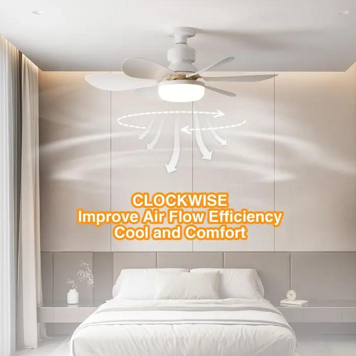 Ventilateur de plafond LED 30W E27 avec télécommande pour gradation, adapté au salon, au bureau, à u