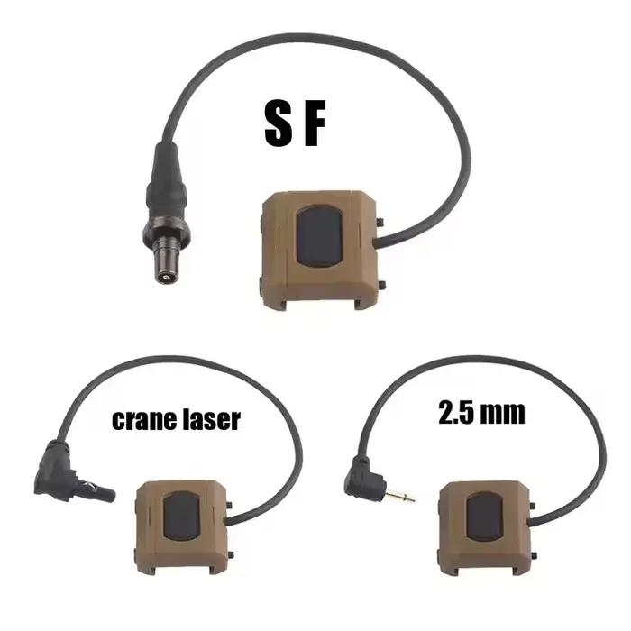 Interrupteur pression tactique léger pour laser DBAL PEQ NGAL chasse nocturne et reconnaissance