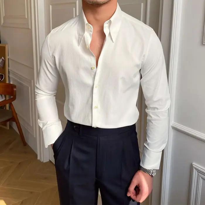 Printemps loisirs britannique affaires chemise Design