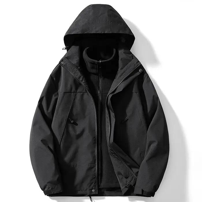 Veste de ski de montagne 3 en 1 pour homme, coupe-vent, imperméable, thermique, chaud, neige, randon