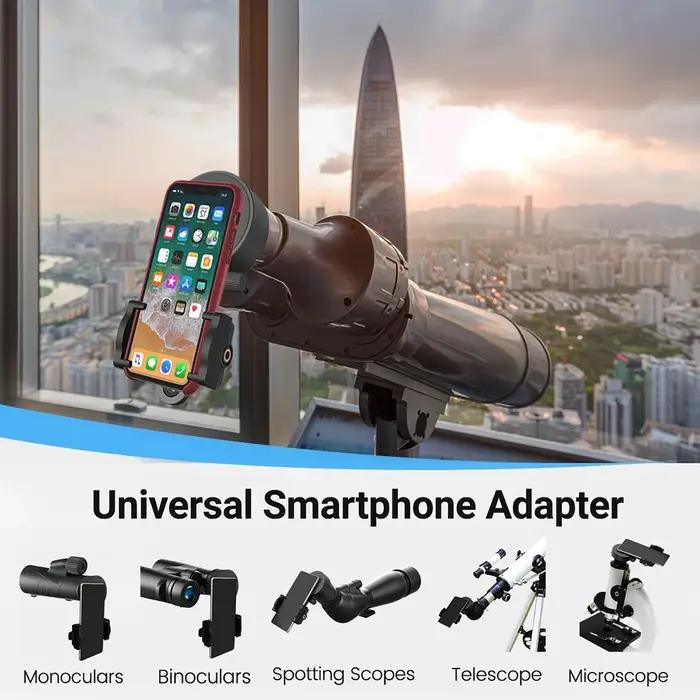 Adaptateur universel télescope smartphone pour jumelles monoculaires longue-vue fixation réglable chasse