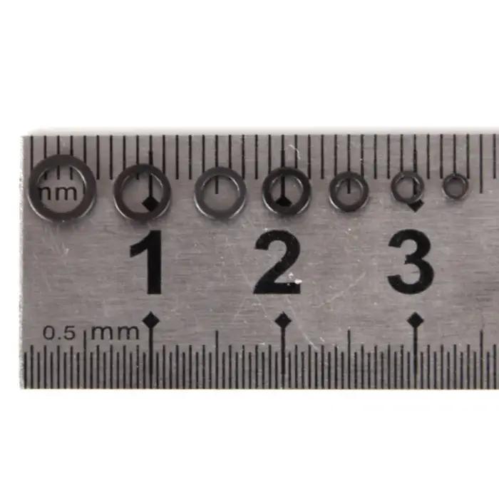 OUZEY 100 pièces carpe pêche connecteur rond plate-forme anneau en acier inoxydable changement rapid