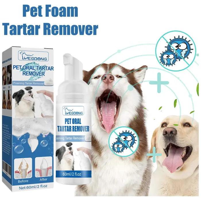 Mousse de nettoyage buccal pour animaux de compagnie, élimine efficacement les Plaques dentaires, él