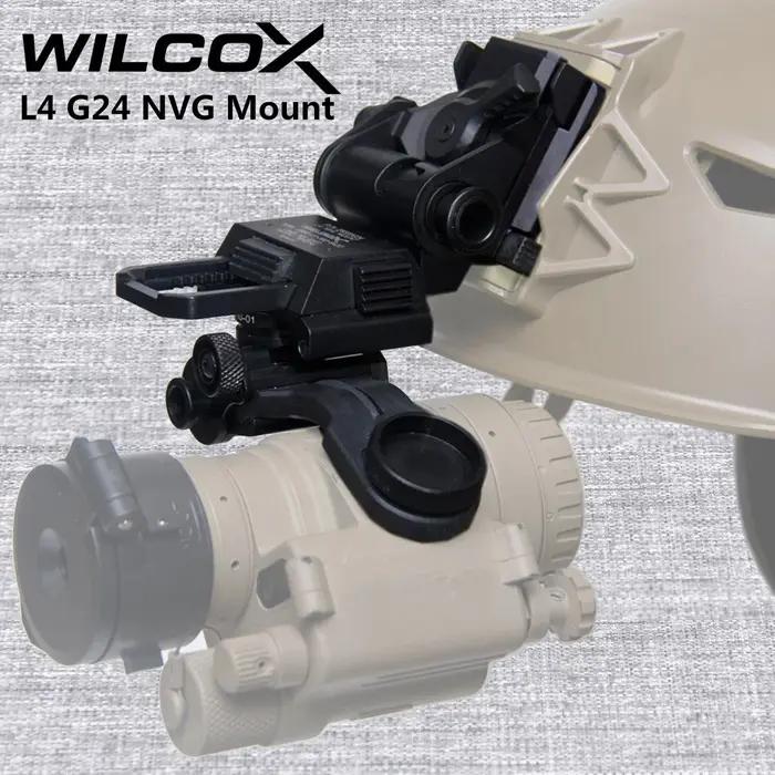 WILCOX métal L4 G24 L4G24 NVG support de casque pour PVS15 PVS18 GPNVG18 lunettes de Vision nocturne J bras Stent sauter