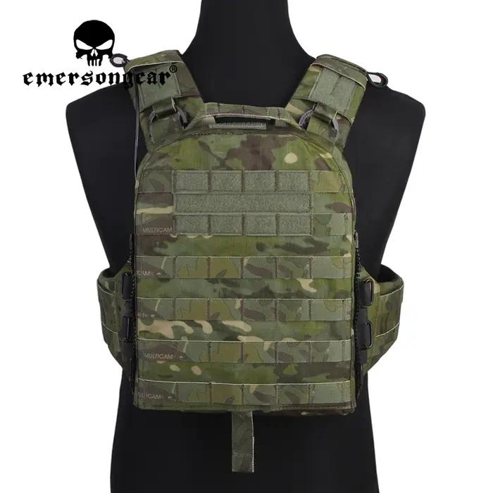 Porte-plaque adaptatif EM7397 version lourde robuste et modulaire pour hommes en 500D Nylon pour chasse tir airsoft et combat